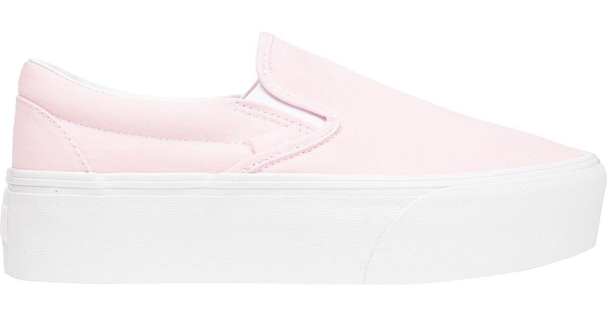 All pink top low top vans