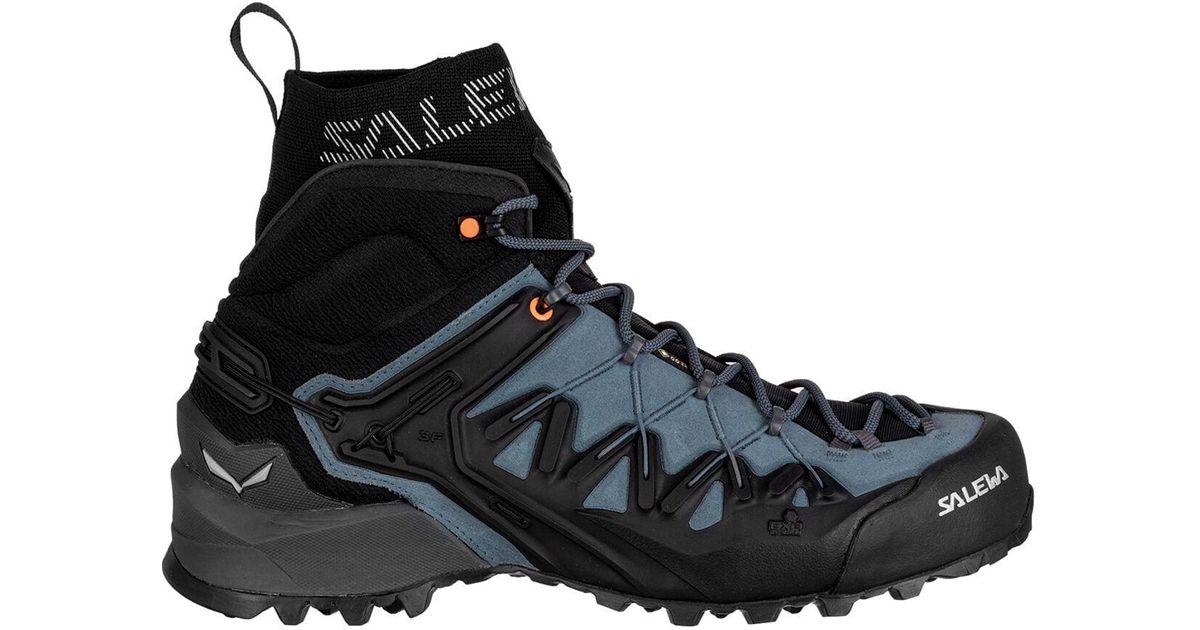 Salewa Wildfire Edge Gtx Mid Hiking Boot in Black for Men | Lyst