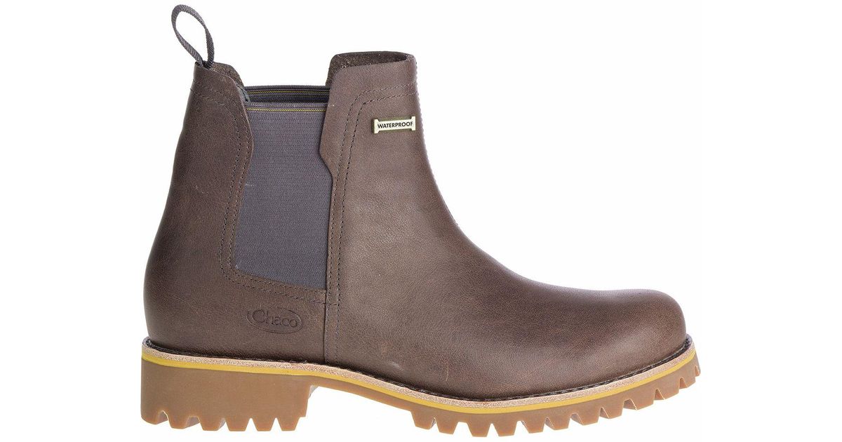 Chaco Leather Fields Chelsea Waterproof Boot in Brown - Lyst
