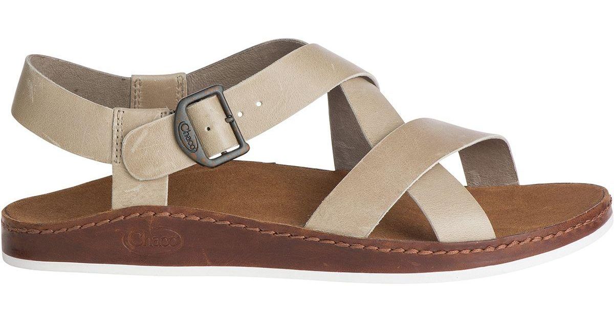 Chaco Leather Wayfarer Sandal in Tan (Brown) - Lyst