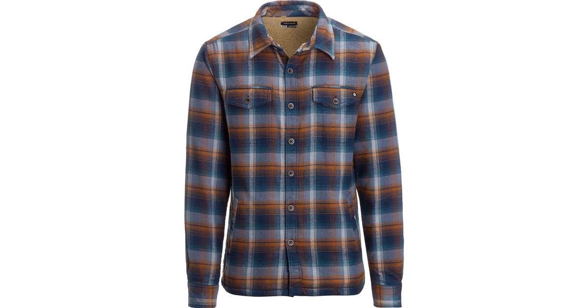 marmot ridgefield sherpa flannel