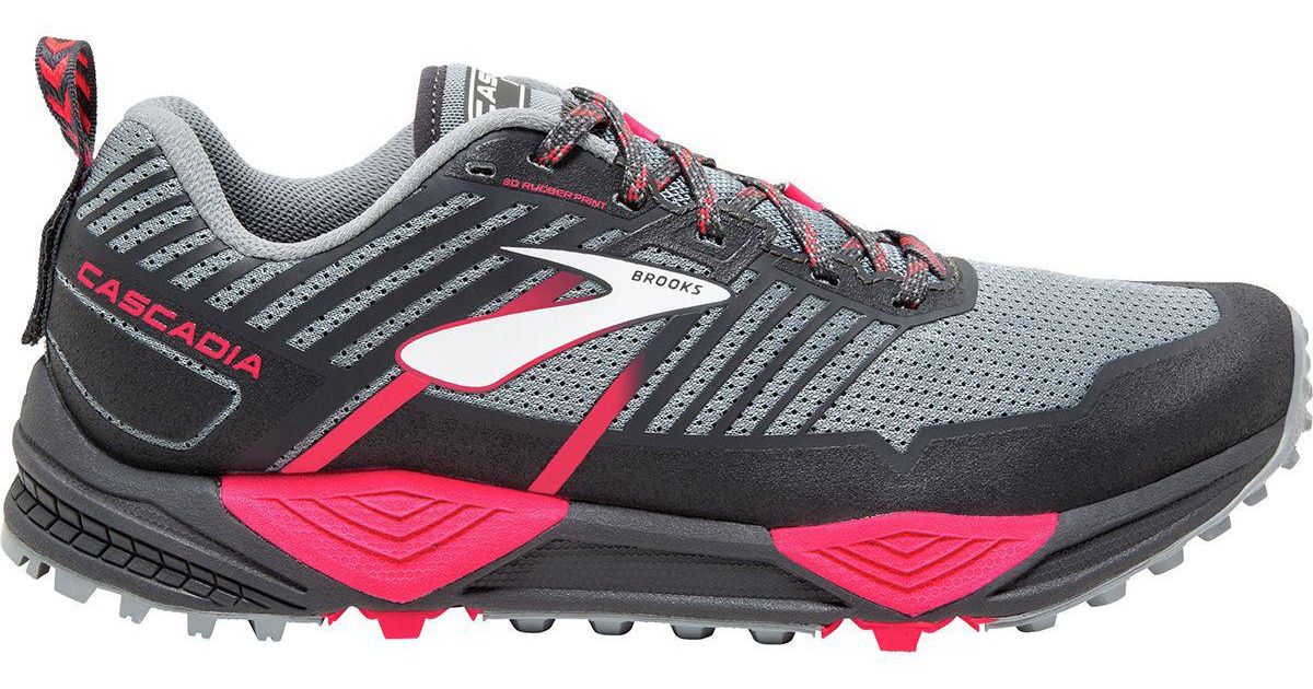 brooks grey and pink