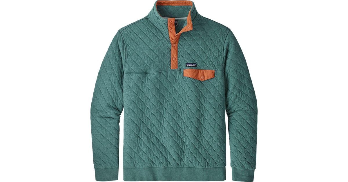 quilted fleece pullover