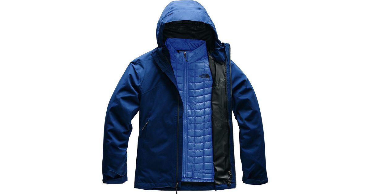 north face triclimate blue