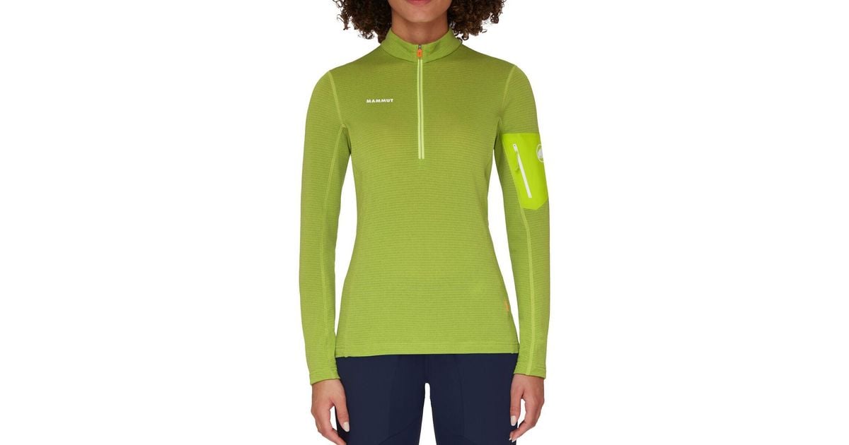 Mammut Aenergy Light Ml 1/2-zip Pullover in Green | Lyst