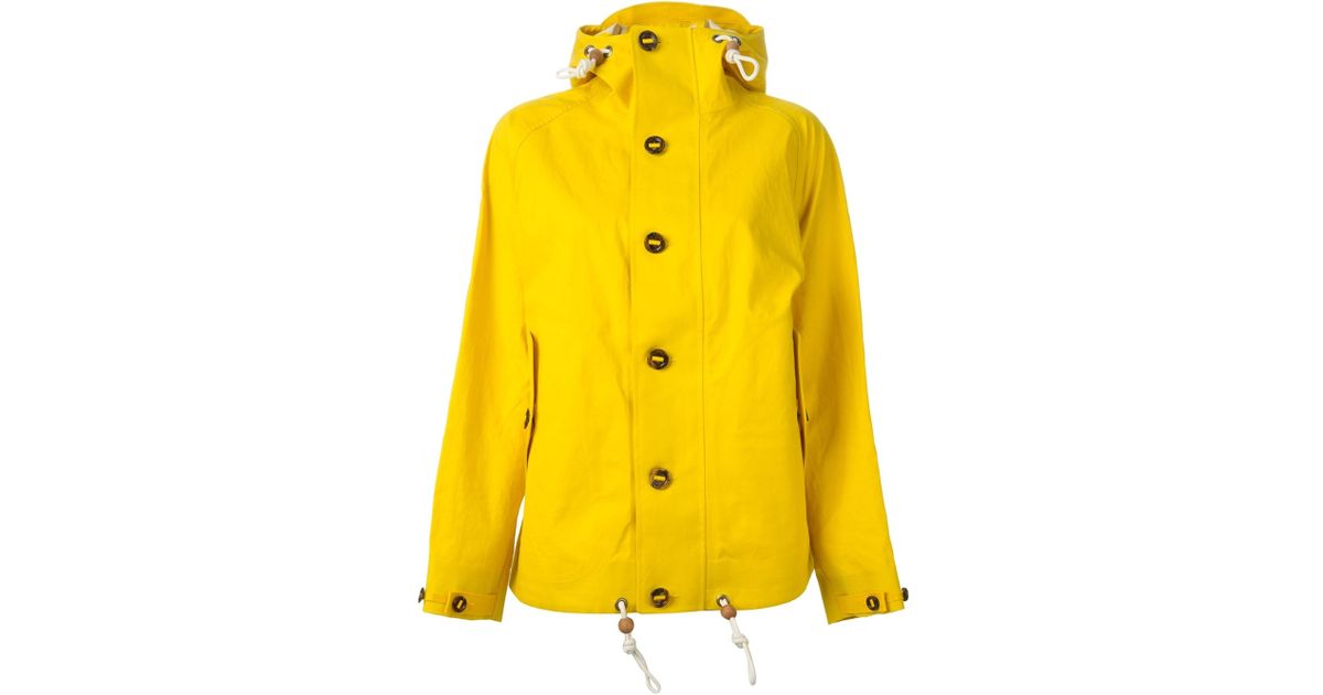 Polo Ralph Lauren Hooded Raincoat in Yellow & Orange (Yellow) - Lyst