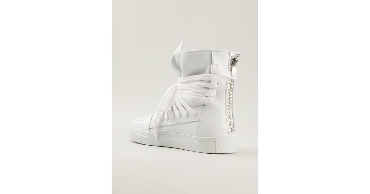 Kris Van Assche Multi-lace Hi-top Sneakers White for Men | Lyst