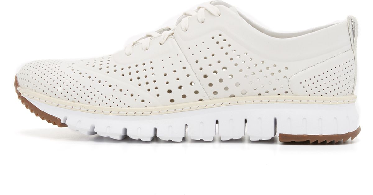 cole haan perforated sneaker