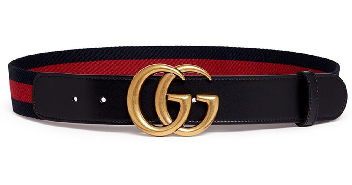 gucci gg web belt