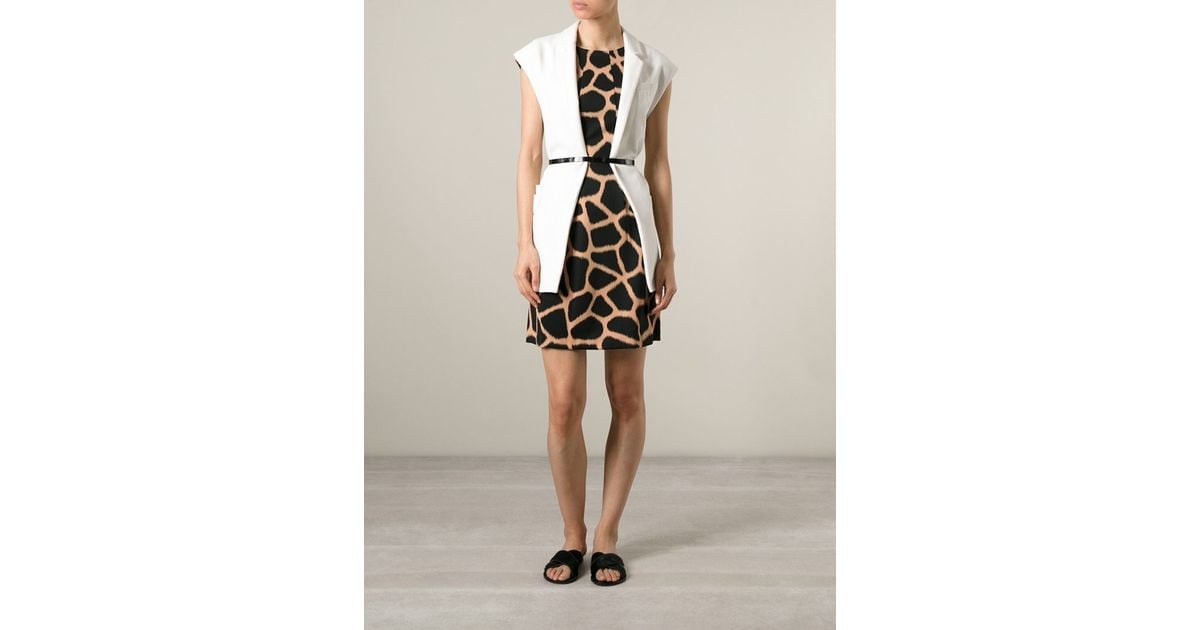 michael kors giraffe print dress