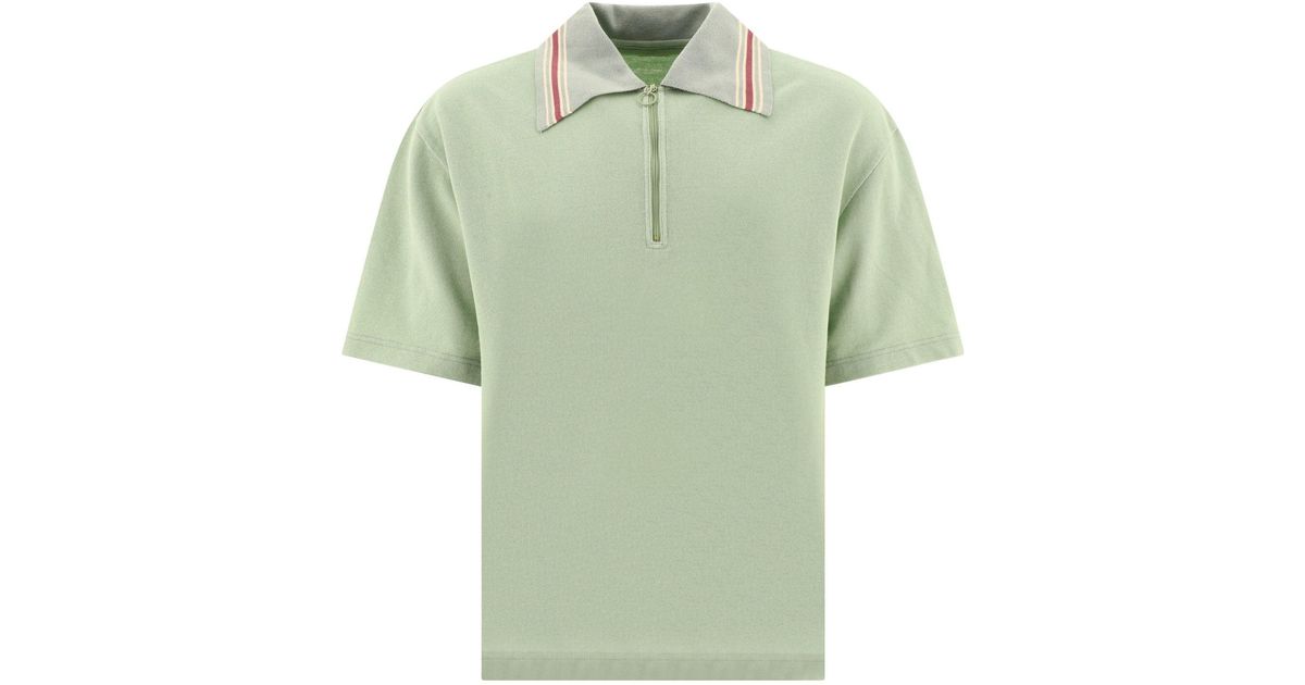 Reißverschluss -Polo -Hemd Kapital pour homme en coloris Vert | Lyst
