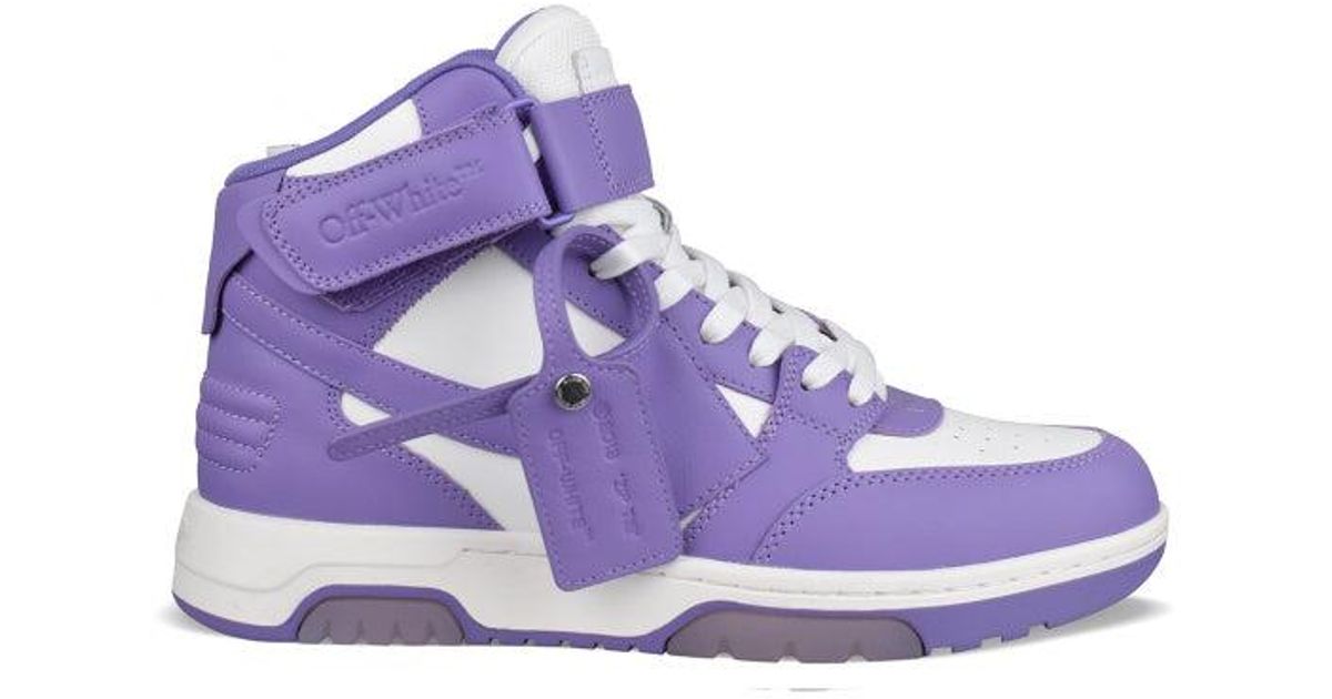 【Off White】OUT OF OFFICE MID TOP LEA PURPLE ★関税送料込み off-white-co-virgil-abloh-