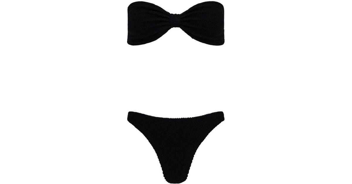 ビキニ Hunza G SS25 TINA BIKINI (BTINACR BLACK) Tina Bikini - Black | One Size Swimwear | Hunza G