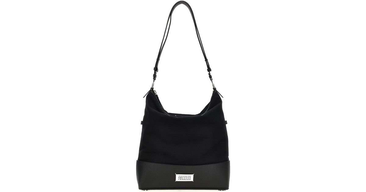 Maison Margiela 5Ac Hobo Medium Crossbody Bags in Black | Lyst