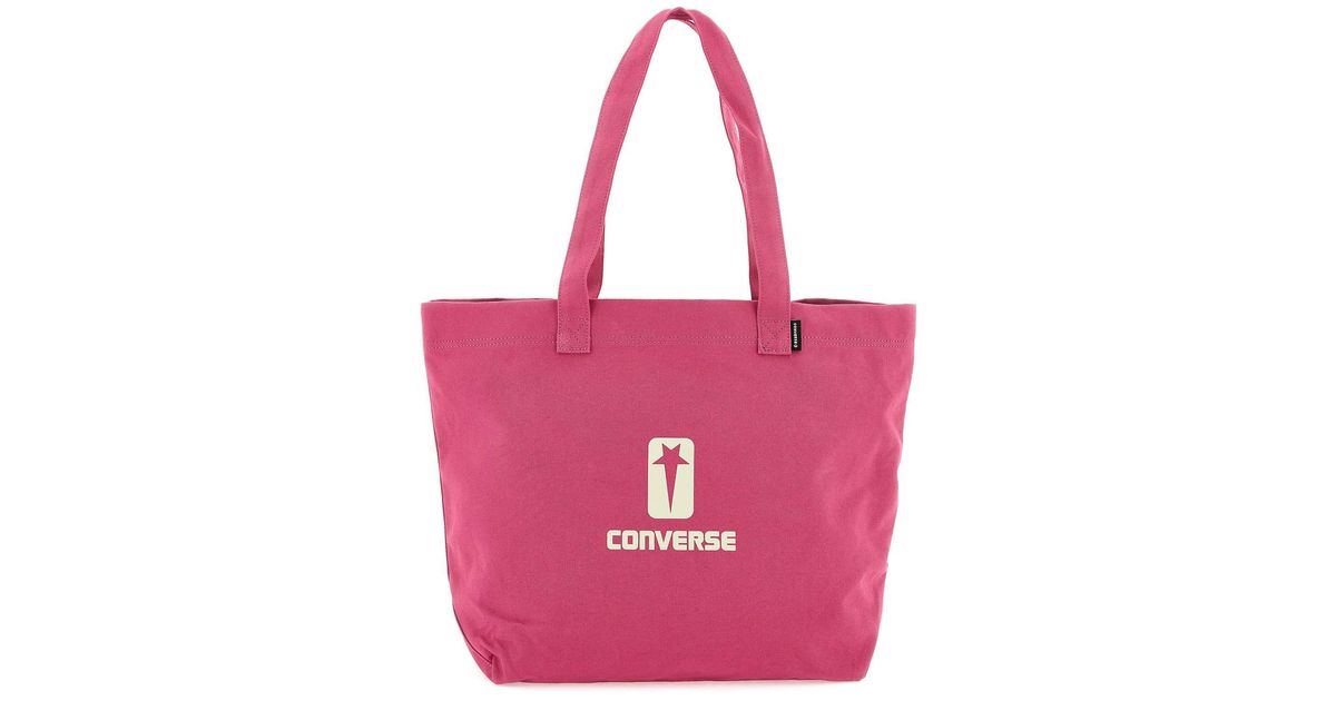 Rick Owens Cotton Tote Bag in Pink for Men | Lyst