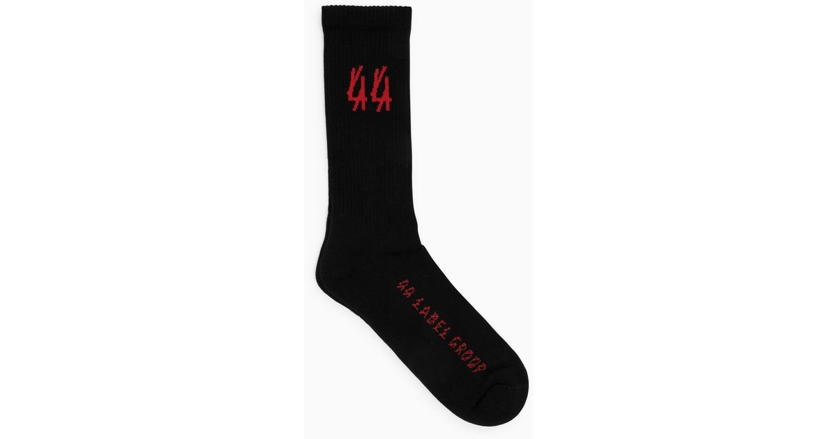 44 Label Group Black Cotton Sports Socks for Men | Lyst