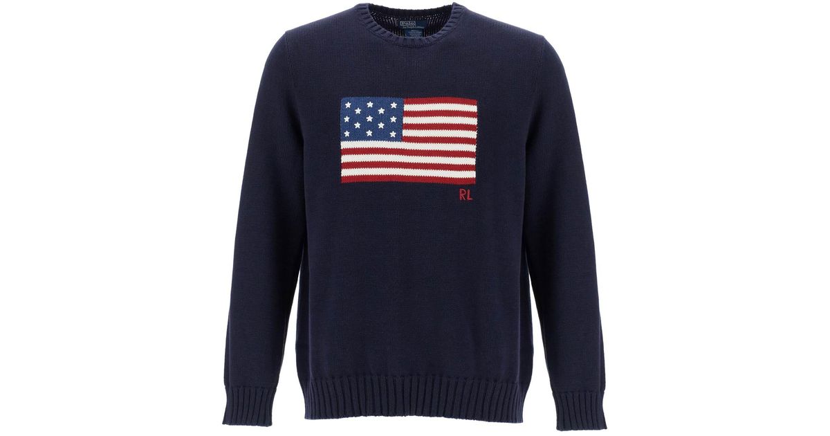 Ralph Lauren Pull Drapeau Américain | Bleu marine
