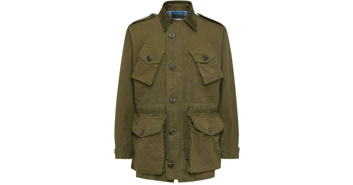 Square D Jacket DSquared² Jacket in Green | Lyst