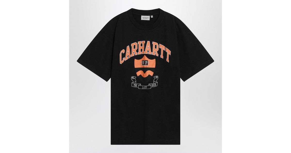 Tシャツ・カットソー Carhartt Wip S S Lazy Duck Academy T-Shirt Black Carhartt WIP S/S Lazy Duck Academy T-Shirt, Offroad