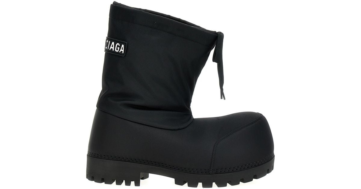 25SS new/BALENCIAGA Alaskaムートンブーツ Boots Black Men's Alaska High Boot in Black | Balenciaga CA