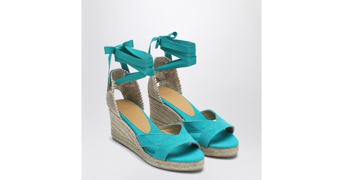 Castañer Bailey Aquamarine Espadrilles in Blue | Lyst