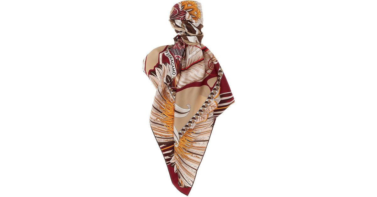 Foulard GIADA 100% Soie Vintage - Couleur Rose - Style Bandana/carré - Occasion - Superbe état