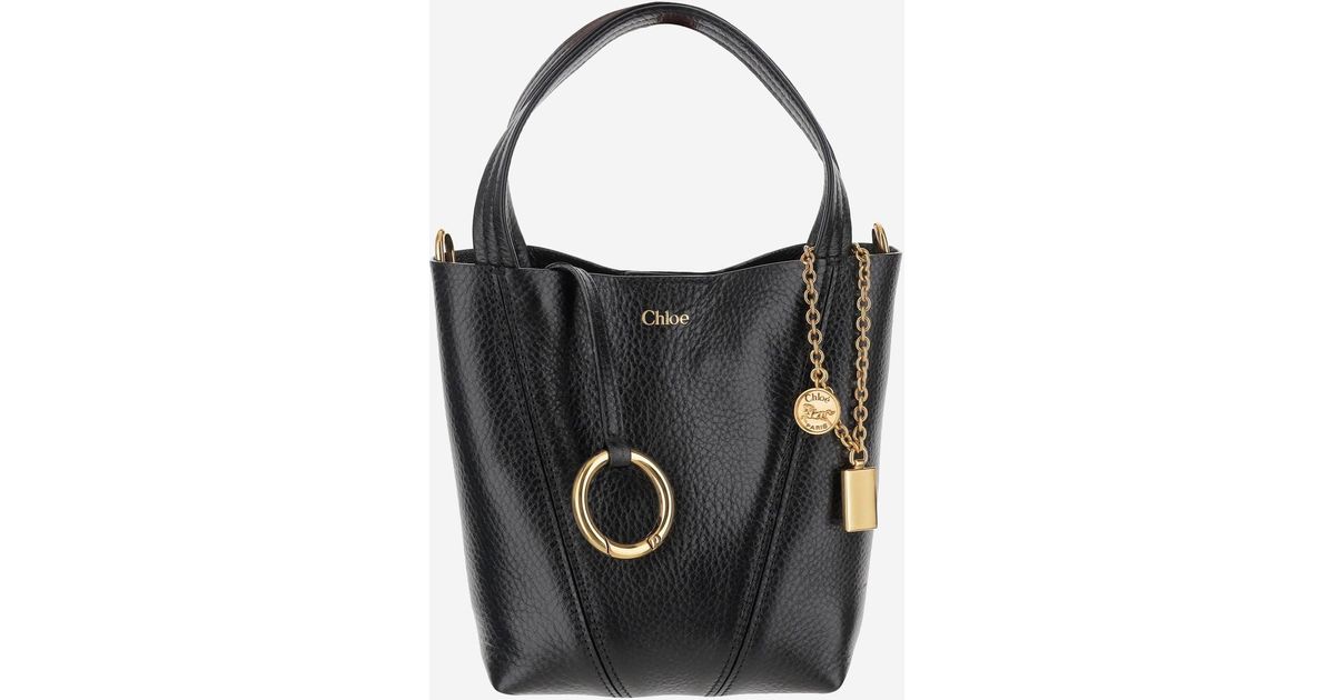 Chloé Women's Chloé Spin Leather and Raffia Shoulder Bag Brown