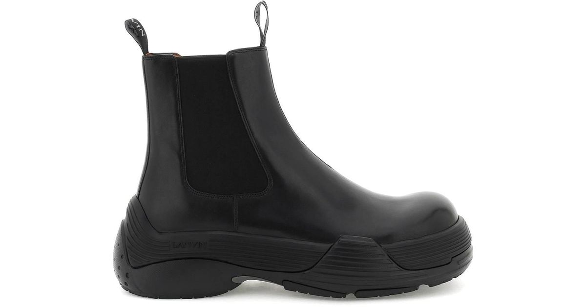 Lanvin 'flash-x Bold' Ankle Boots in Black for Men | Lyst