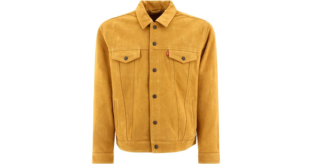 Levi's Levis Highland Trucker Jacke in Gelb für Herren Lyst AT