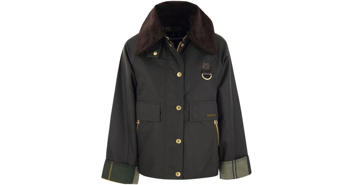 Barbour Catton - Waxed Jacket in Black | Lyst