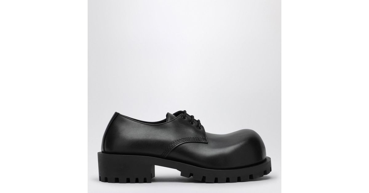 Hummer leather lace-up boots in black - Balenciaga | Mytheresa 