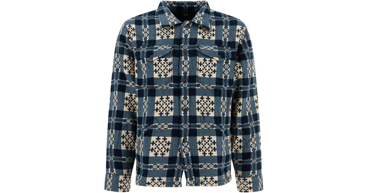 rrl-Blue-Patterned-Jacquard- 
