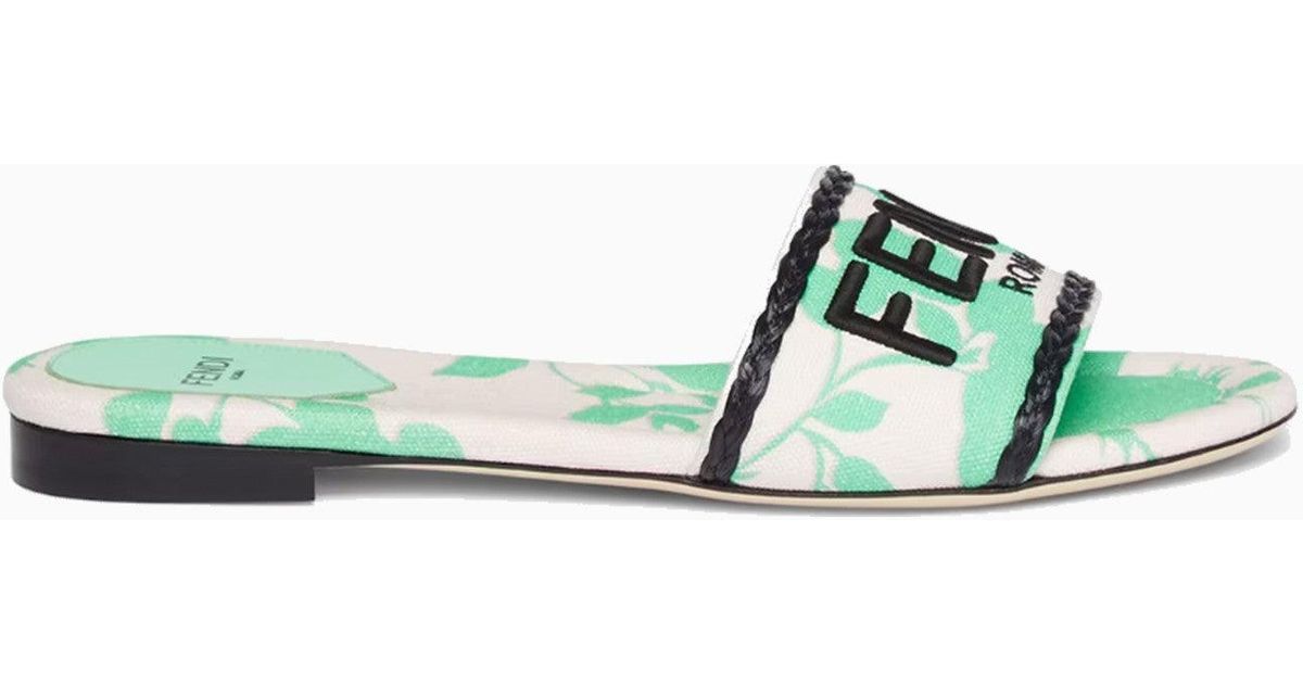 colorful fendi slides