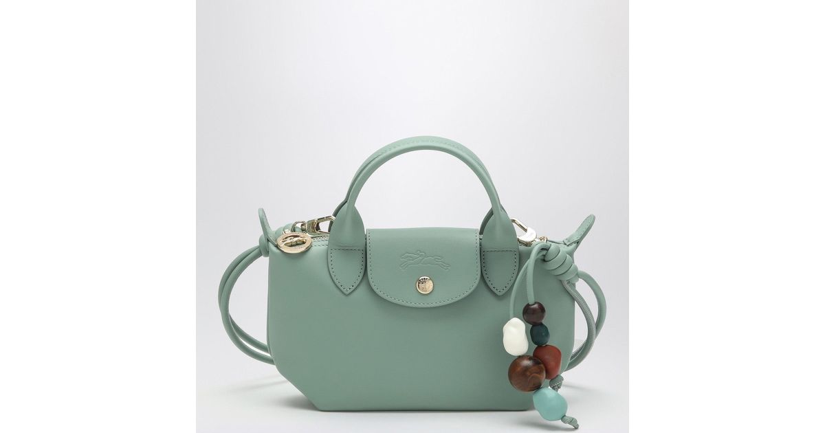 【関税&送料込】Longchamp Celadon Coloured Le Pliage Xtra Ba Le Pliage Xtra XS Handbag Celadon - Leather | Longchamp US