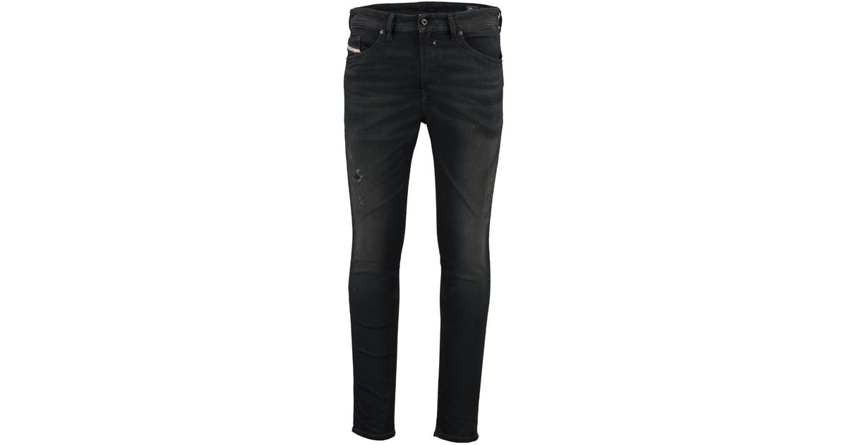 DIESEL Spender-ne Jogg 0669q Jeans Denim in Black for Men | Lyst