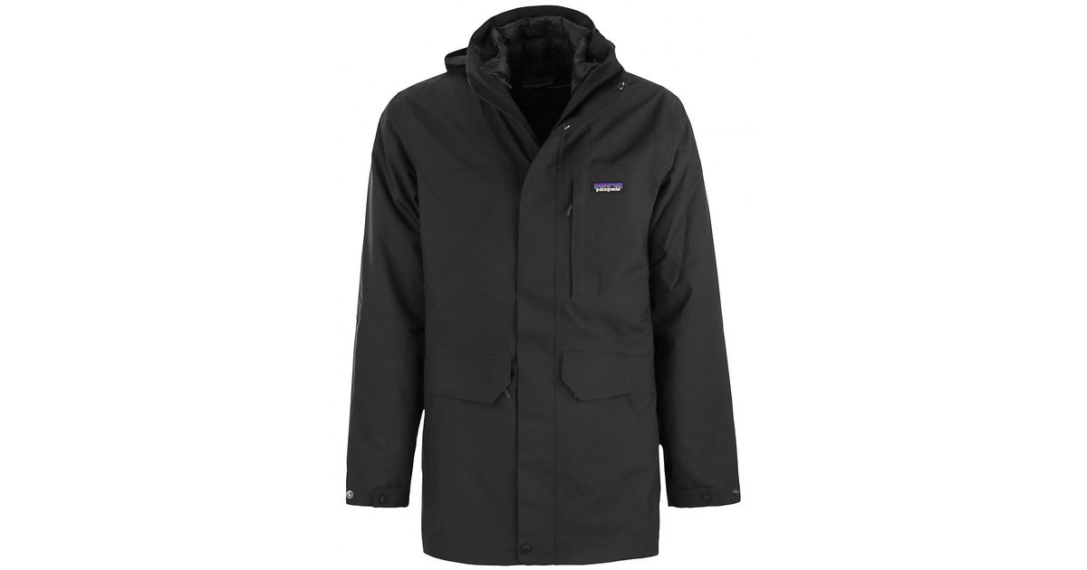 Patagonia 3-In-1 Hooded Parka in Black for Men | Lyst