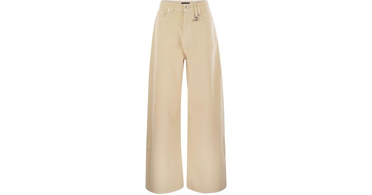 パンツ SPORTMAX SIAMESE - Low-waisted oversize trousers Oversize low-rise trousers, ivory | Sportmax