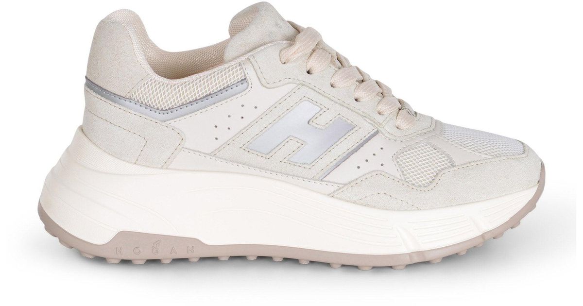 Hi Fi Chaussure Hogan Femme Prix Baskets à Plateau En Lurex Et