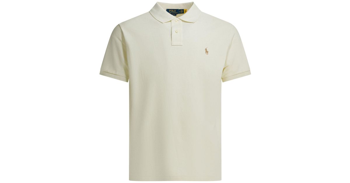 Polo Ralph Lauren Cotton Polo Shirt in White for Men | Lyst Australia