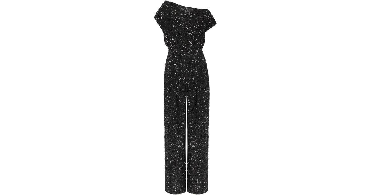 Elisabetta Franchi Jumpsuit With Sequins in Black Lyst UK