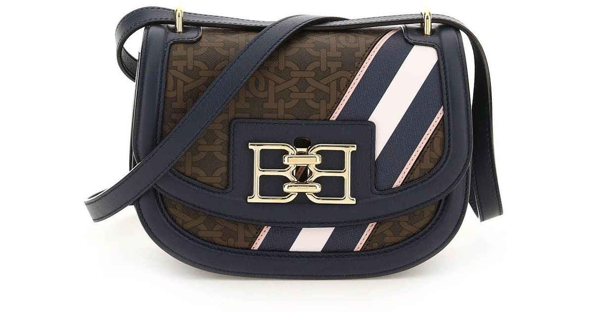 Bally Crossbody Bag Baily Blue,brown Leather,cotton,technical in Black