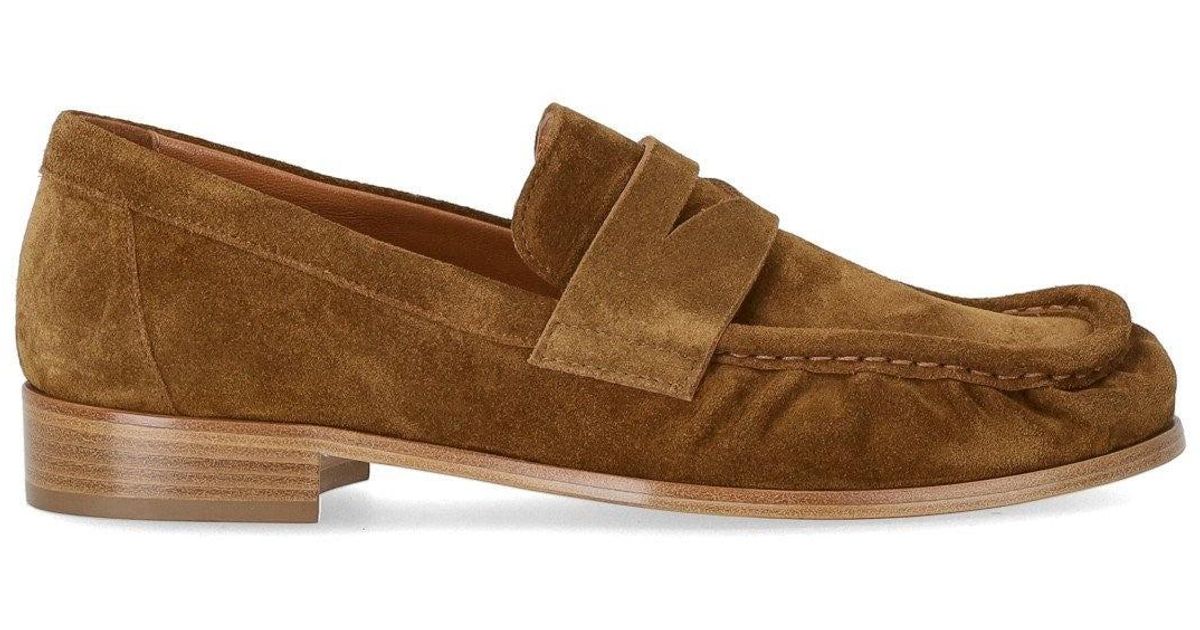 Strategia Cognac Suede Loafer in Brown | Lyst