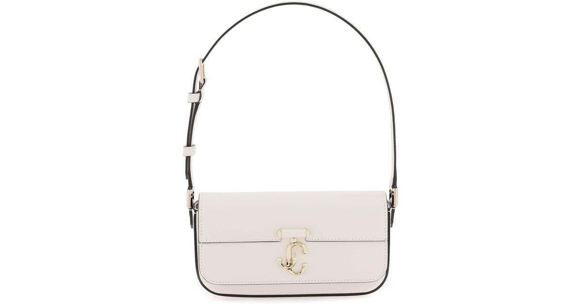 SCRE:EN ＜MINI SHOULDER BAG＞　white Jimmy Choo 'avenue' Mini Shoulder Bag in White | Lyst Australia