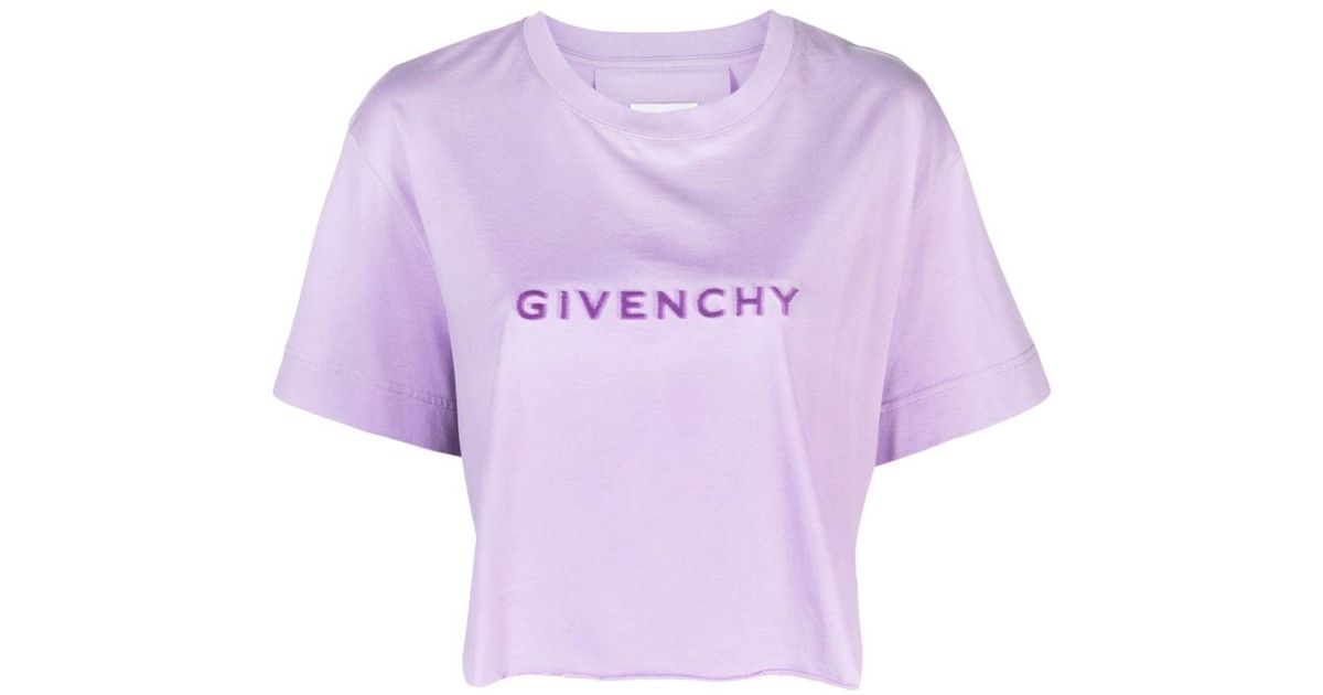 【関税＆送料込み】Givenchy 'Cropped' T-Shirt GIVENCHY Archetype cropped t-shirt in cotton in - black