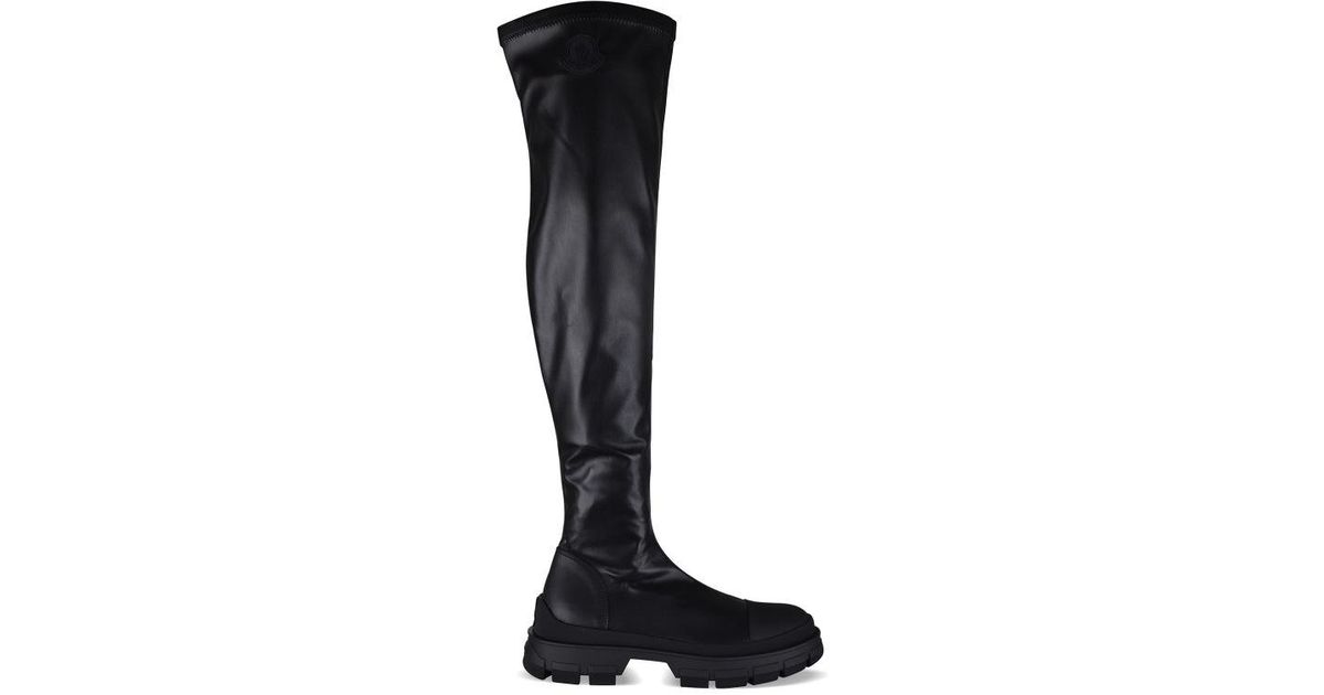 Moncler Hevea Boots in Black | Lyst