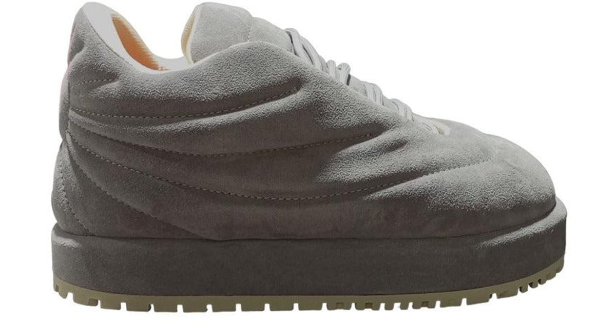 PDF Lace Up Embroidery Nuvola Pluto Nubuck in Gray for Men | Lyst