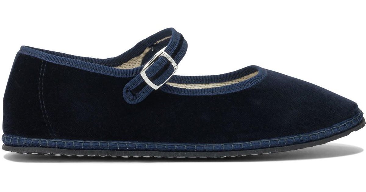 Vibi Roopnarine Vibi Venezia Velvet Ballerinas in Blue | Lyst