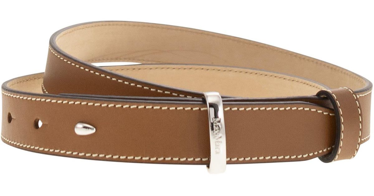 ベルト Max Mara SS25 BELTLOOP25 - Leather belt (2514501052600 004) ベルト Max Mara SS25 BELTLOOP25 - Leather belt