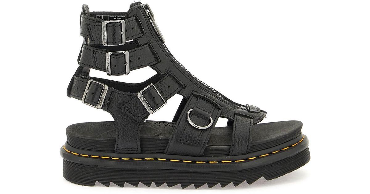 Dr. Martens 'olson' Sandals in Black | Lyst