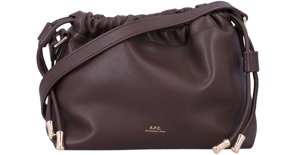 A.P.C. Ninon Mini Bag in Brown | Lyst
